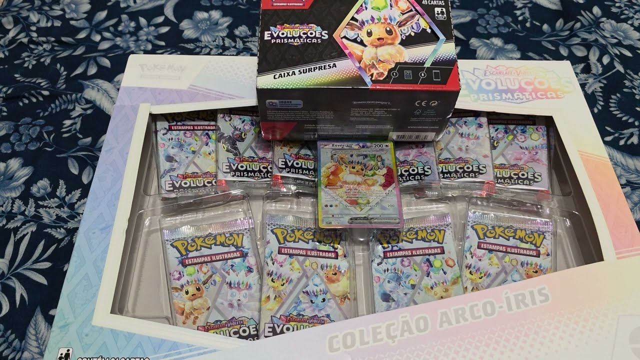 Caixa Surpresa Pokémon Evoluções Prismáticas - Unboxing 