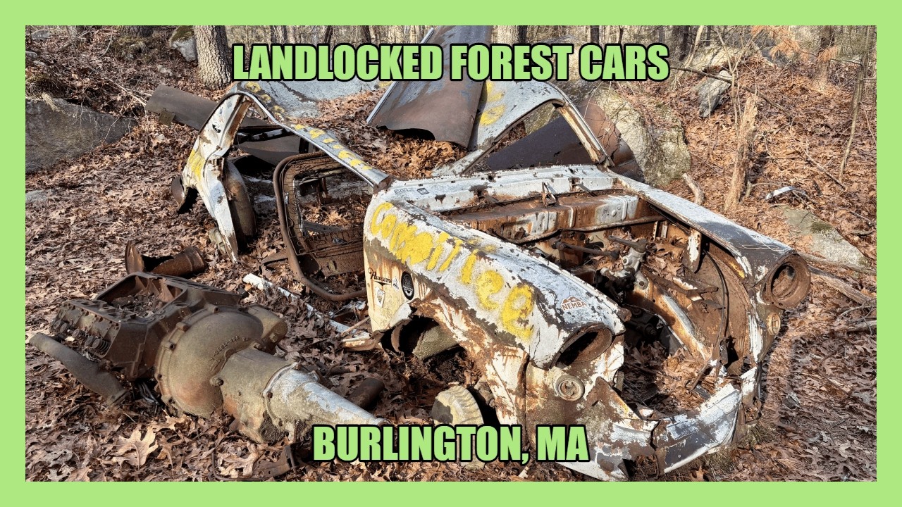 Exploring the ABANDONED Landlocked Forest Cars (Burlington, MA)