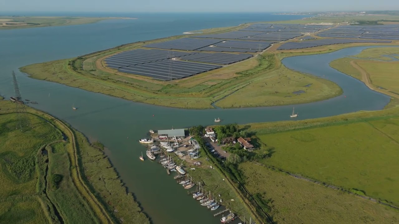 Oare Creek | Aerial Views of Kent&rsquo;s Coastal Marshland