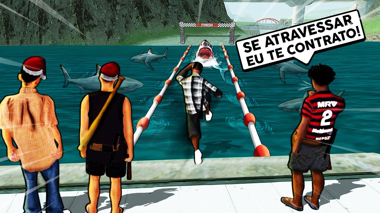 GTA MTA RP - O CARA CORREU ATÉ LAS VENTURAS E NADOU COM OS TUBARÕES PARA SER CONTRATADO kkkkkkkkkjjj