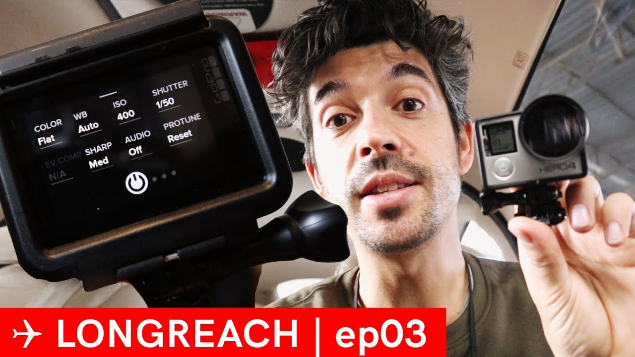 GoPro settings for Hero 5 and cockpit setup - Longreach EP03
