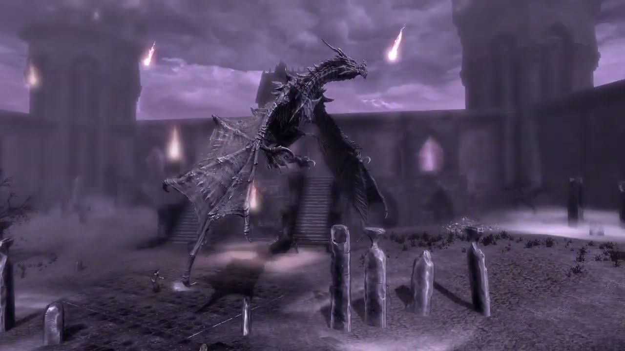 Skyrim Battles - Alduin vs The Vampires 1/2