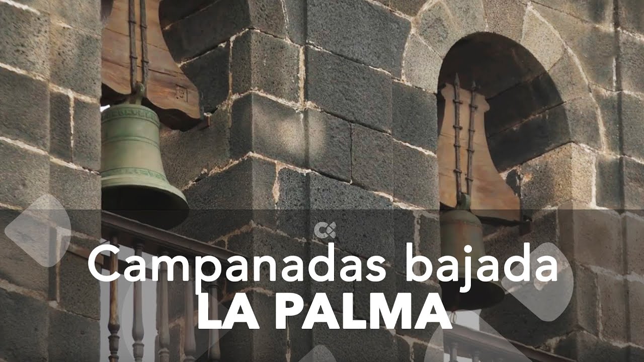 Repique de campanas para anunciar la Bajada de la Virgen de Las Nieves