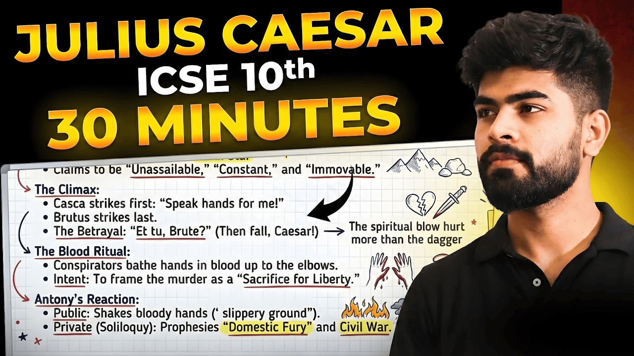 🔥 Julius Caesar in 30 Minutes | Handwritten Notes Revision | ICSE Class 10th | ICSE 2026