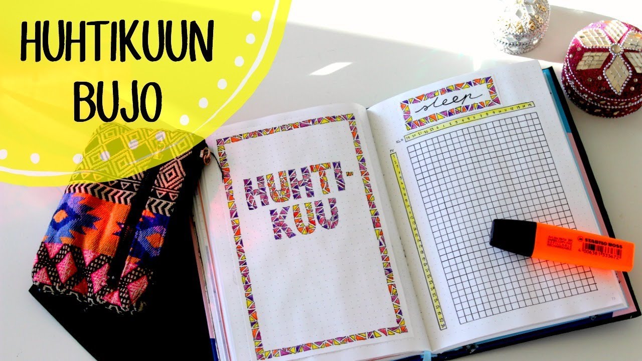 Huhtikuu | BULLET JOURNAL 2018
