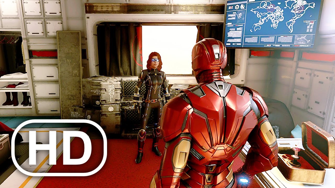 Avengers Reaction To Black Widow's Room Scene 4K ULTRA HD - Marvel's Avengers