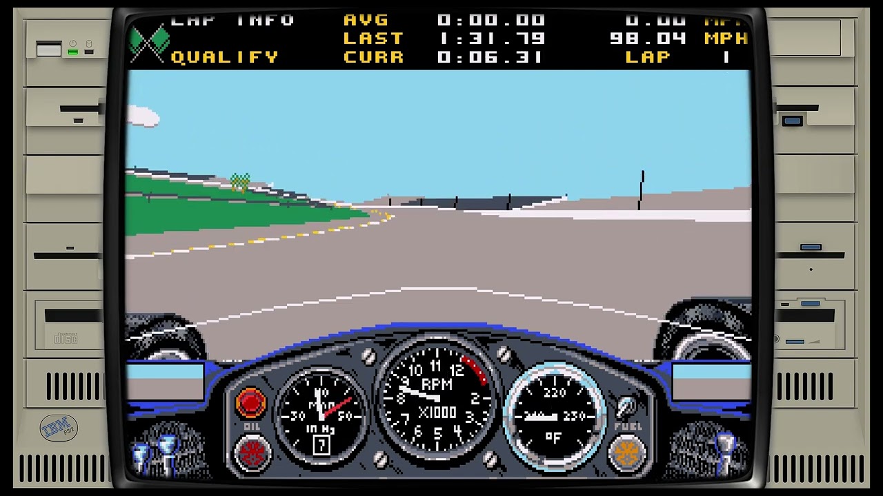Retrobat Driving Advent Show  2025 (MS Dos Indianapolis 500)