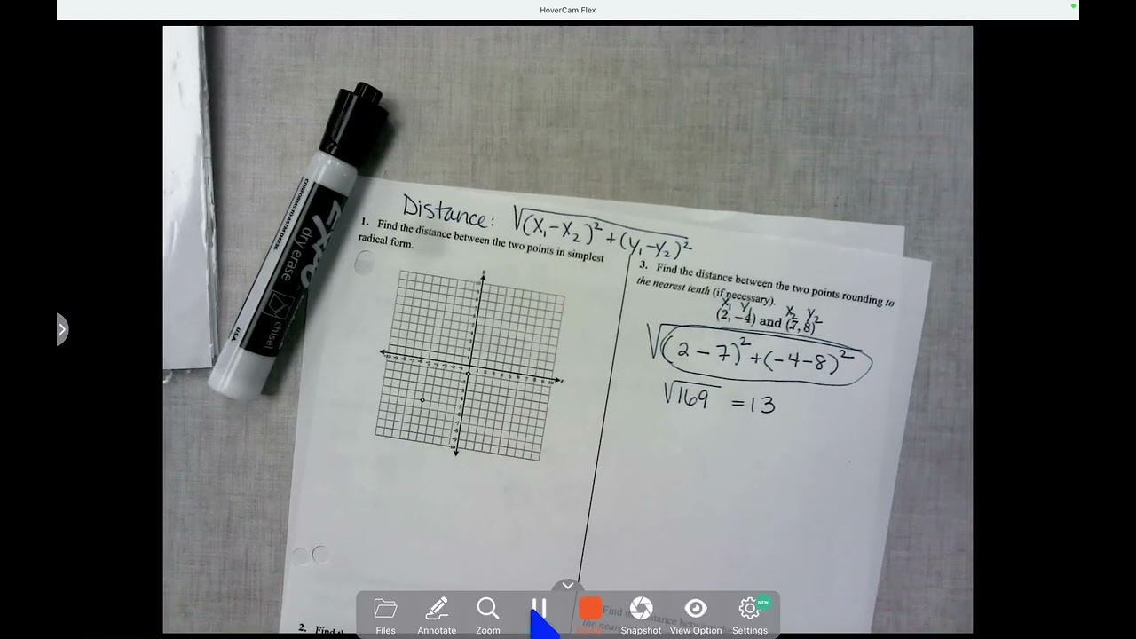 VIDEO DIstance Formula