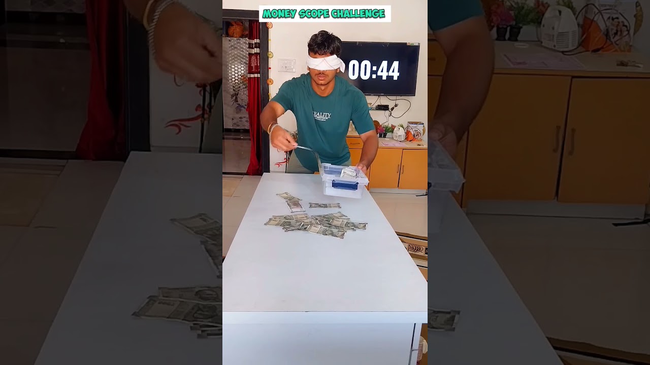 MONEY SCOPE CHALLENGE 😍😂#moneygame #explore #challenge #shorts