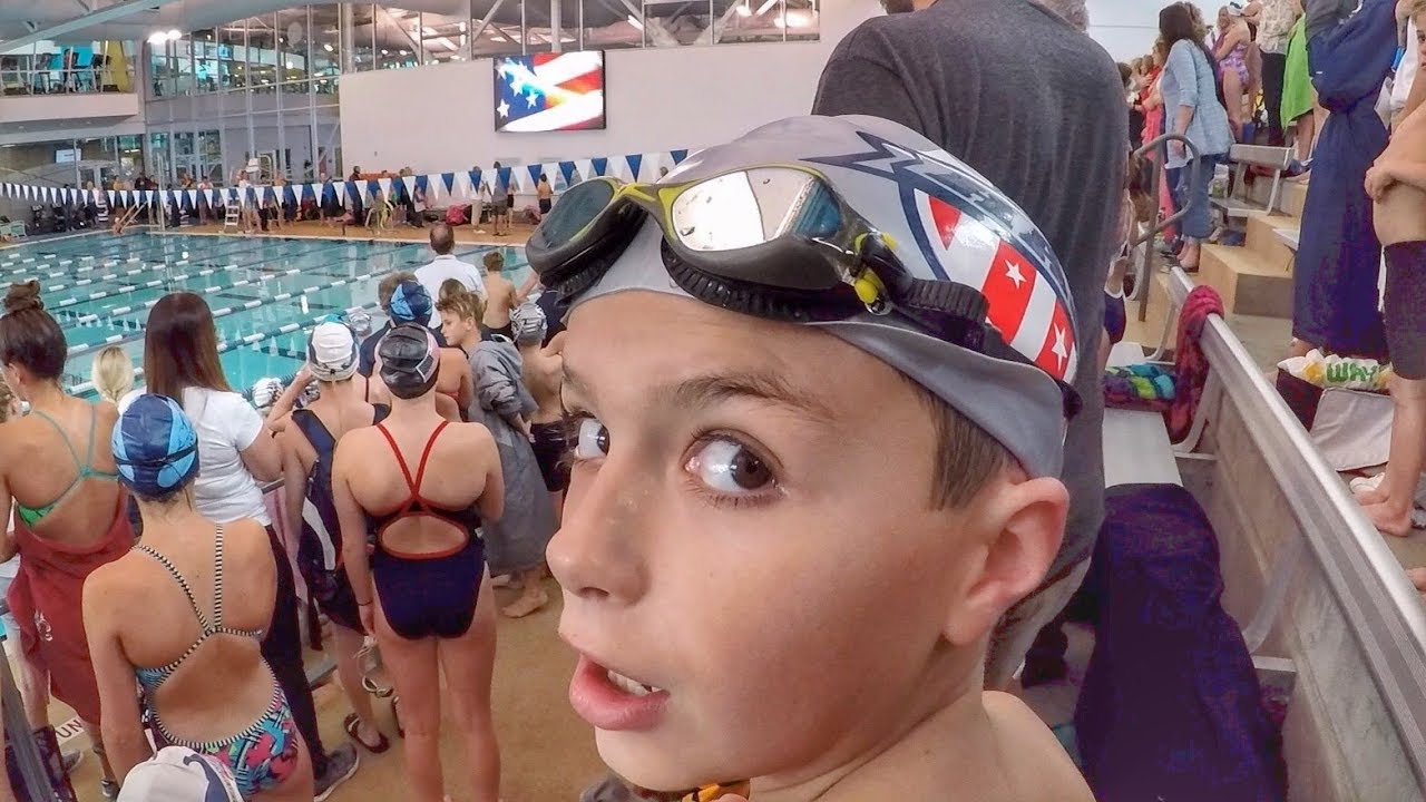 🏊 FIRST SWIM MEET | WAITING FIVE HOURS FOR 30 SECONDS IN THE POOL