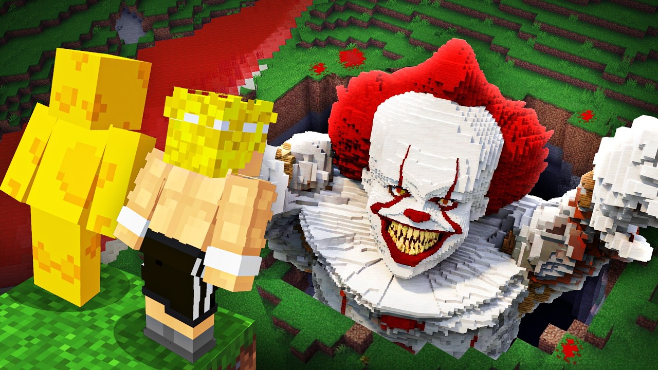 El PAYASO PENNYWISE de IT ENTRÓ a mi MUNDO en Minecraft!