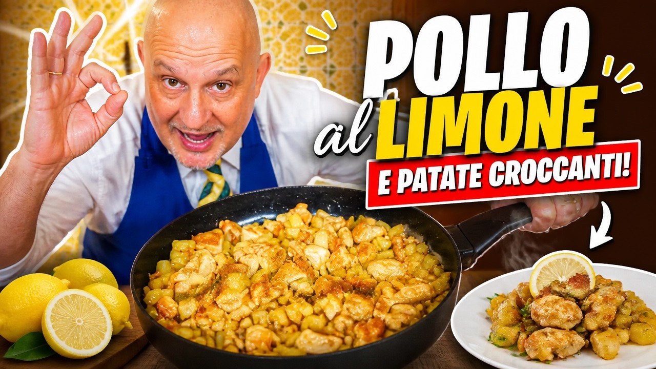 Pollo al Limone e Patate Croccanti - Ricetta Facile in Padella
