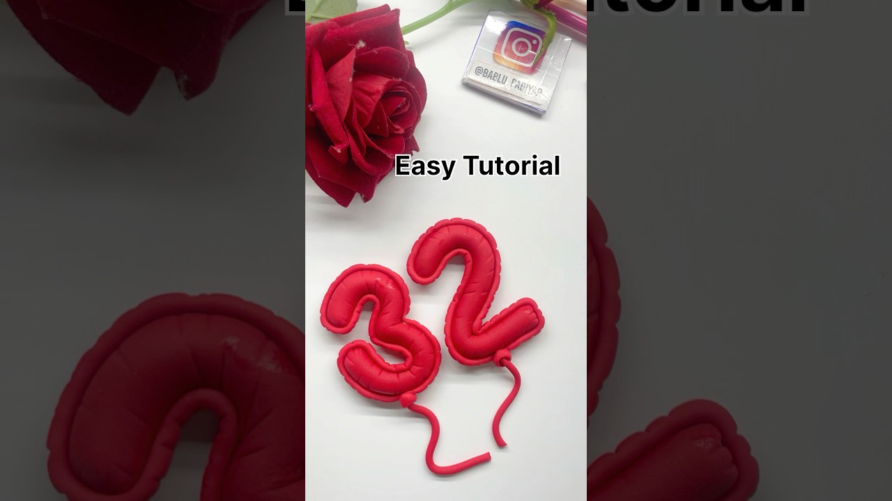 How To Make Fondant Balloons Digit | Fondant Balloons Topper Tutorial @Fondant Cakes #diy