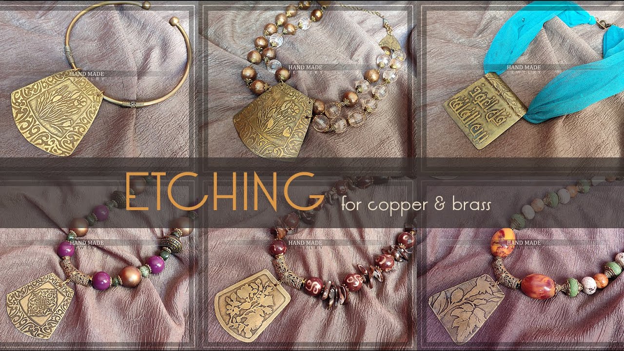 Etching on brass by Sara - فن النقش على النحاس بالأملاح مع سارة Part1 - Art Select
