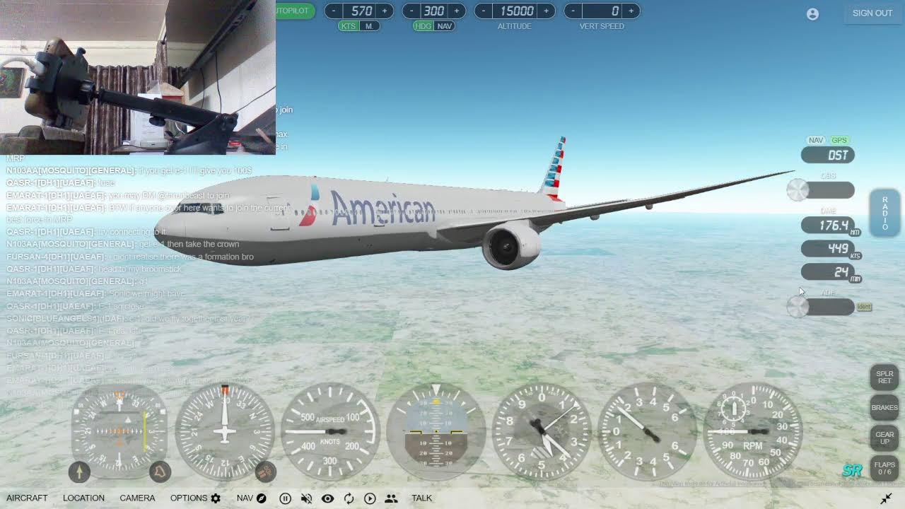 GEOFS web flight sim game play