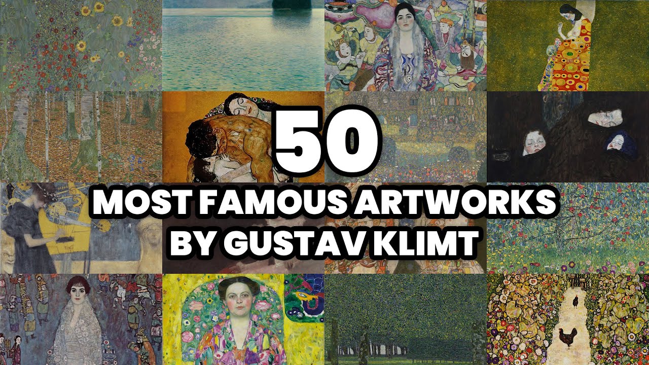 The 50 Most FAMOUS ARTWORKS by GUSTAV KLIMT (2025)