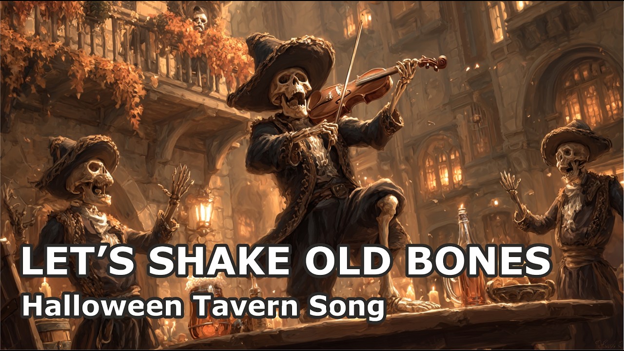 Let’s Shake Old Bones 💀 Funny Skeleton Tavern Song | Celtic Folk Halloween Music & Dance 2025