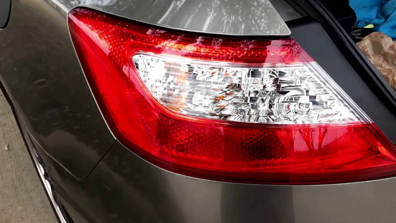 06-11 Honda Civic smoked tail lights (how to remove rear bumper and tail lights)