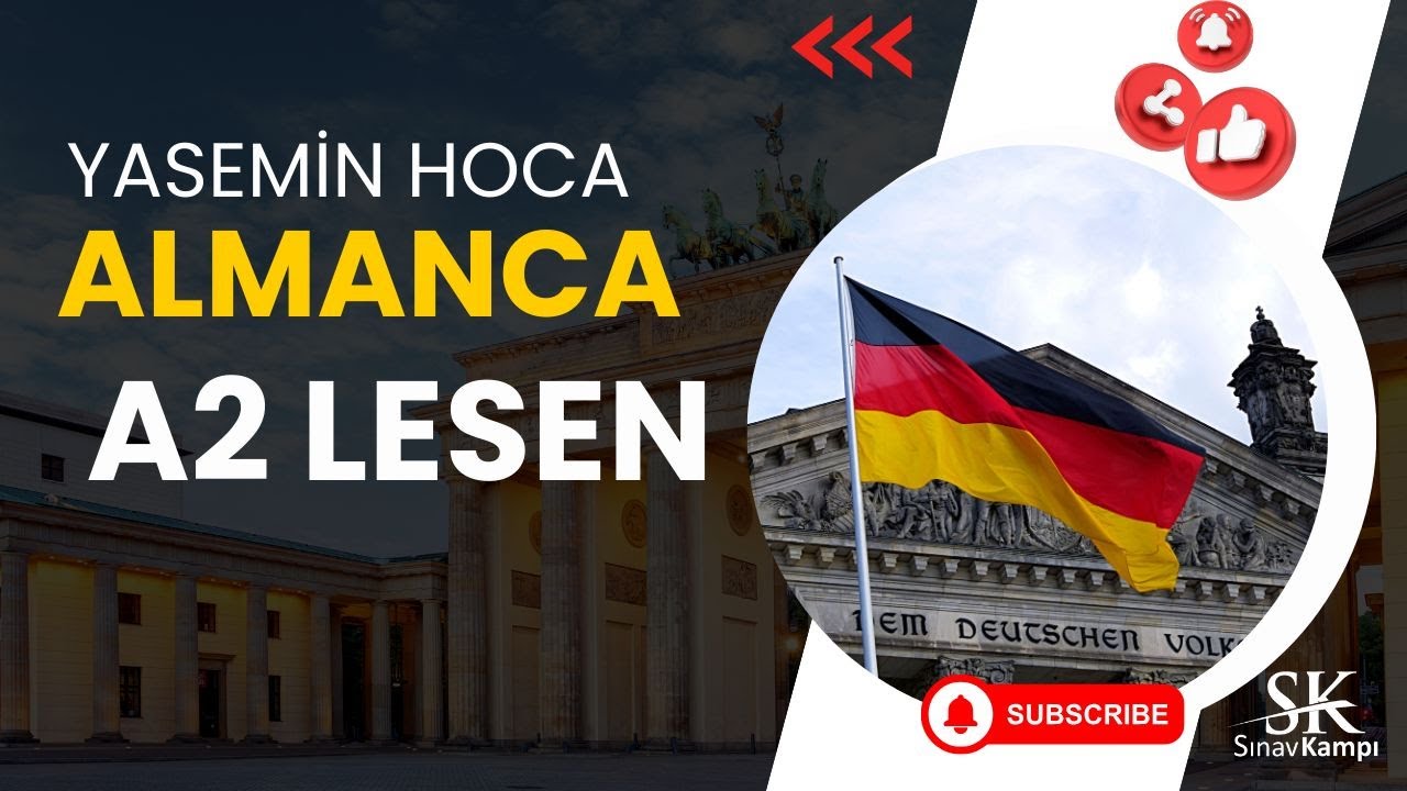 ALMANCA TELC A2 LESEN TEIL 3 I YASEMİN HOCA