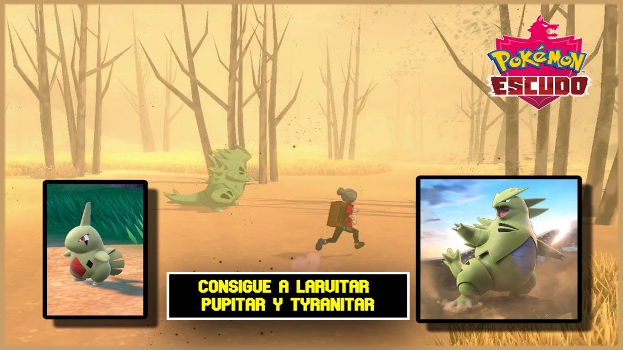 ¡Así se Consigue a Larvitar y se Evoluciona a Tyranitar en Pokémon Escudo!