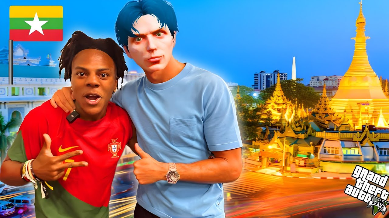 ကျနော် Ishowspeed နဲ့တွေ့ခဲ့တယ်/ I Met Ishowspeed in GTA V