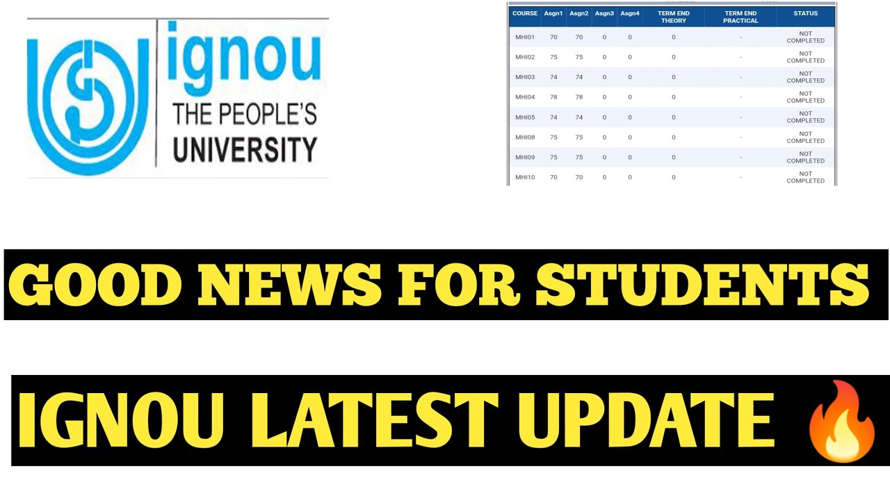 IGNOU August 2, 2026 Great news for Students 😃