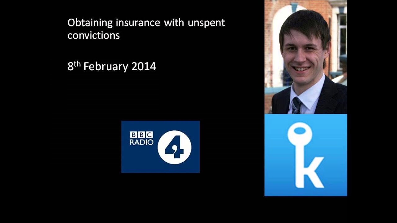 Obtaining insurance with unspent convictions
