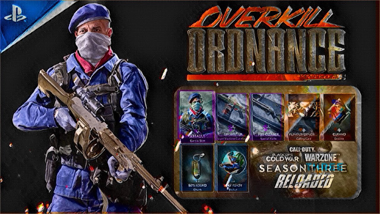 Overkill Ordnance Assault Garcia Operator Bundle | Stoner 63 Decimator | M79 Pipe Cleaner | Cold War
