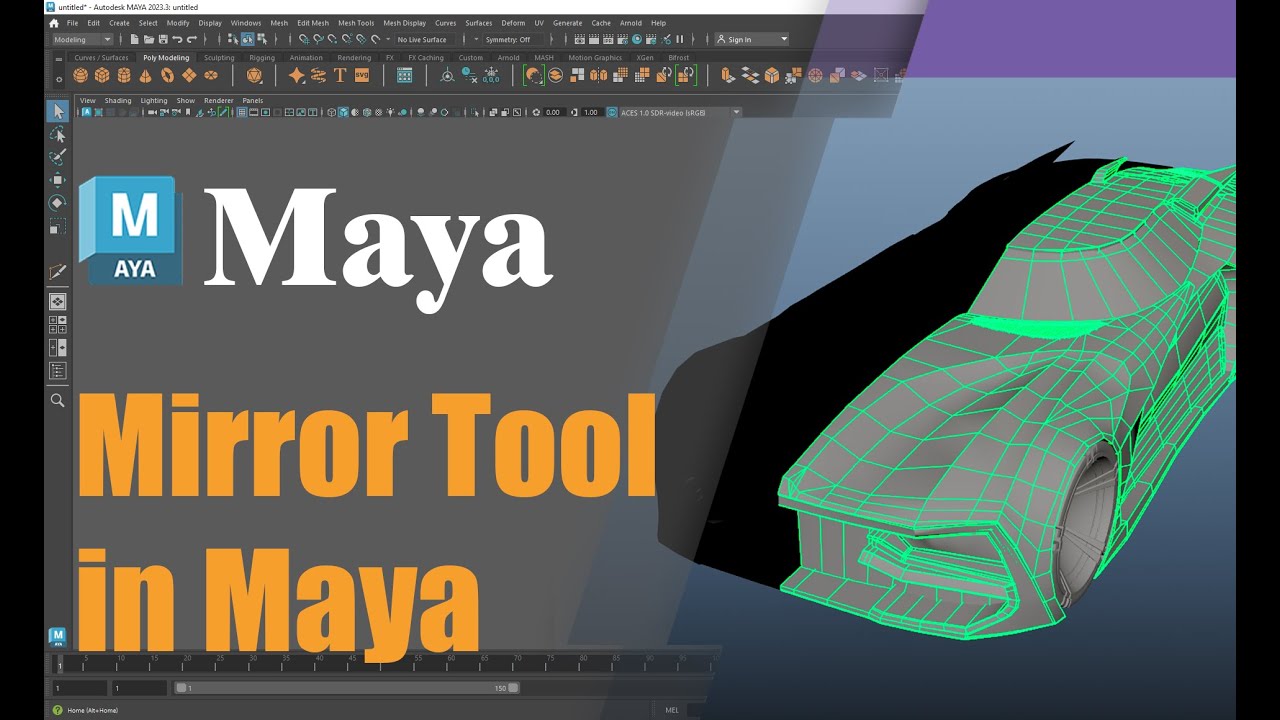 the Mirror Tool in Maya: Create Symmetrical 3D Models | Autodesk Maya Tutorial