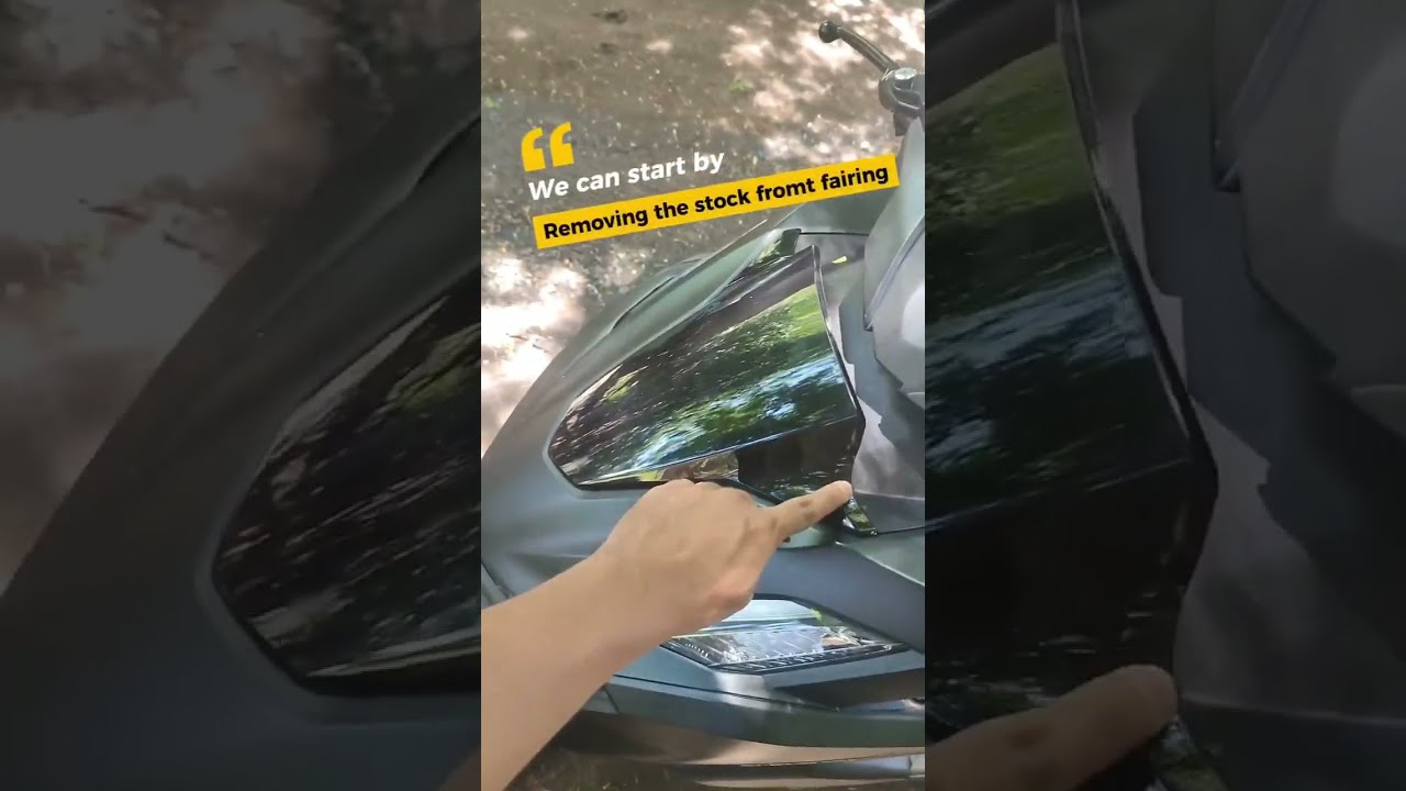 CLICK 160 FRONT FAIRING INSTALLATION | HONEY COMB GARNISH