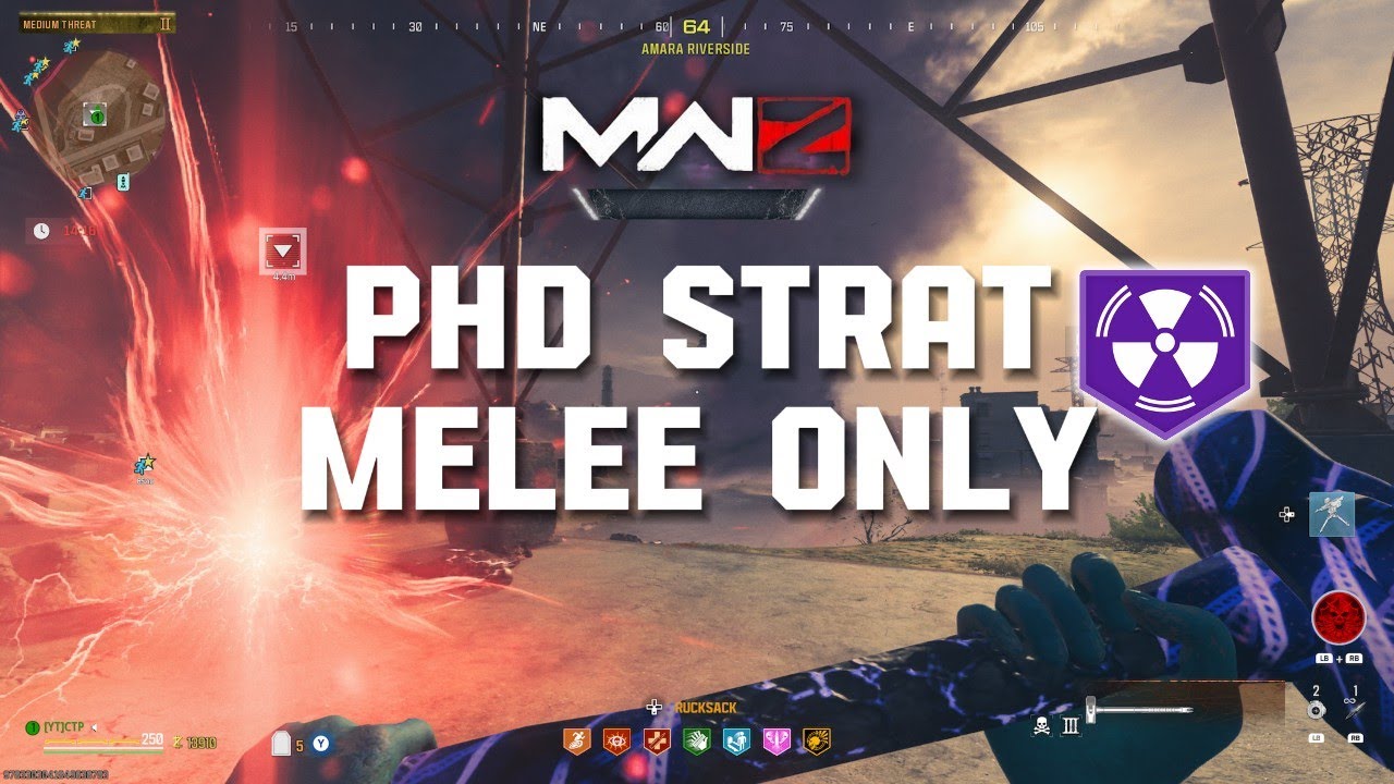 MW3 Zombies - Full Melee ONLY Unstable Rift Challenge (PHD Team Strat) Season 4 Reloaded MWZ