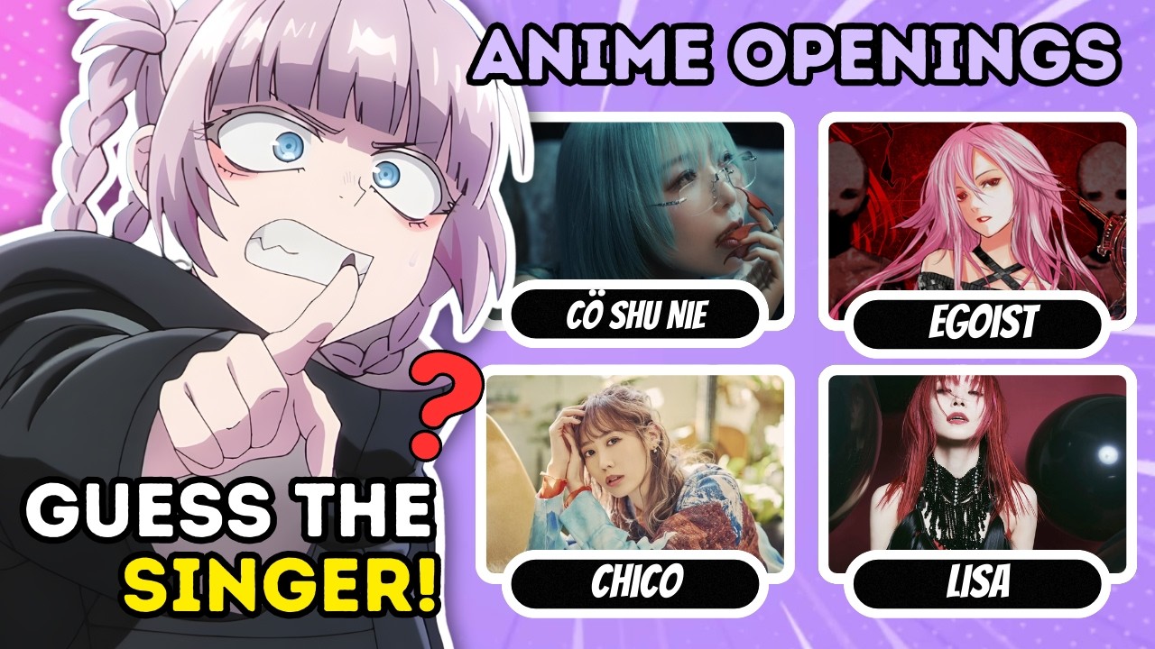 🎶 Who Performed These Anime Openings? | Can You Guess the Artist? (Anime Quiz!)