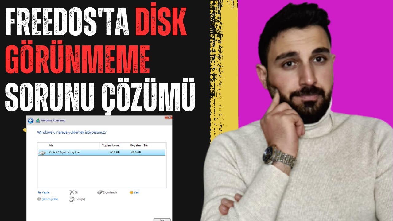 FreeDOS Format Atma İşlemi Sırasında Disk Görünmüyor Kesin Çözüm!