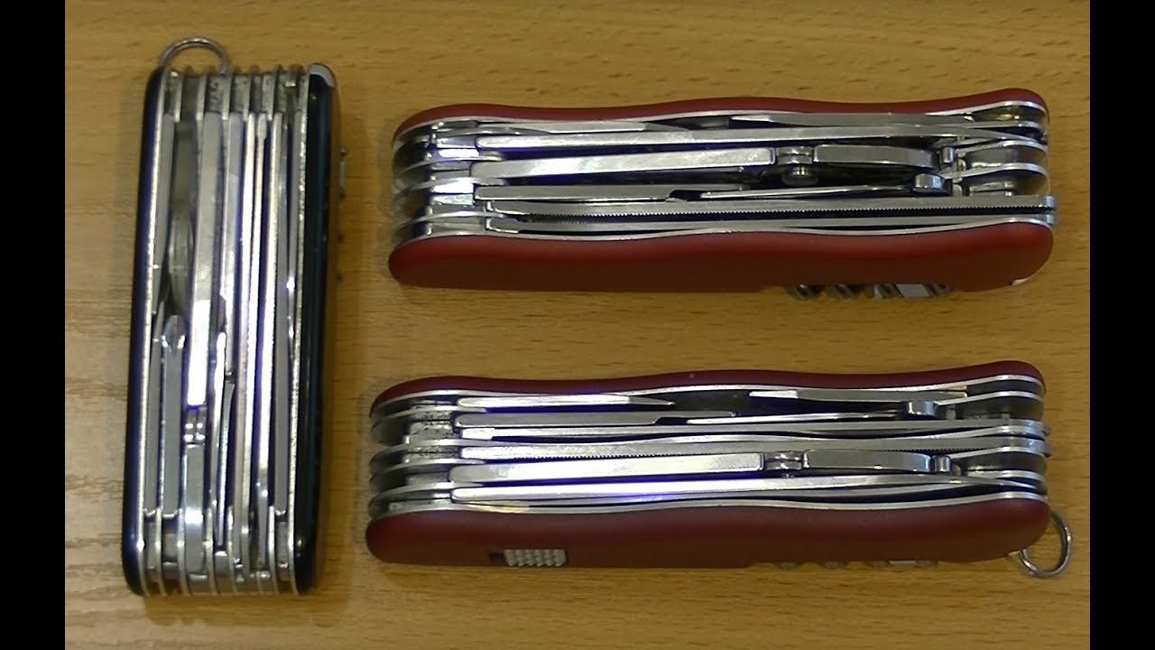 Victorinox New 2017 WorkChamp с лайнерным замком обзор и сравнение со старой моделью.