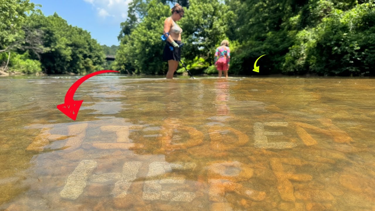 HIDDEN in the ROCKS! River Treasure Hunters Mudlarking Ghost Town!