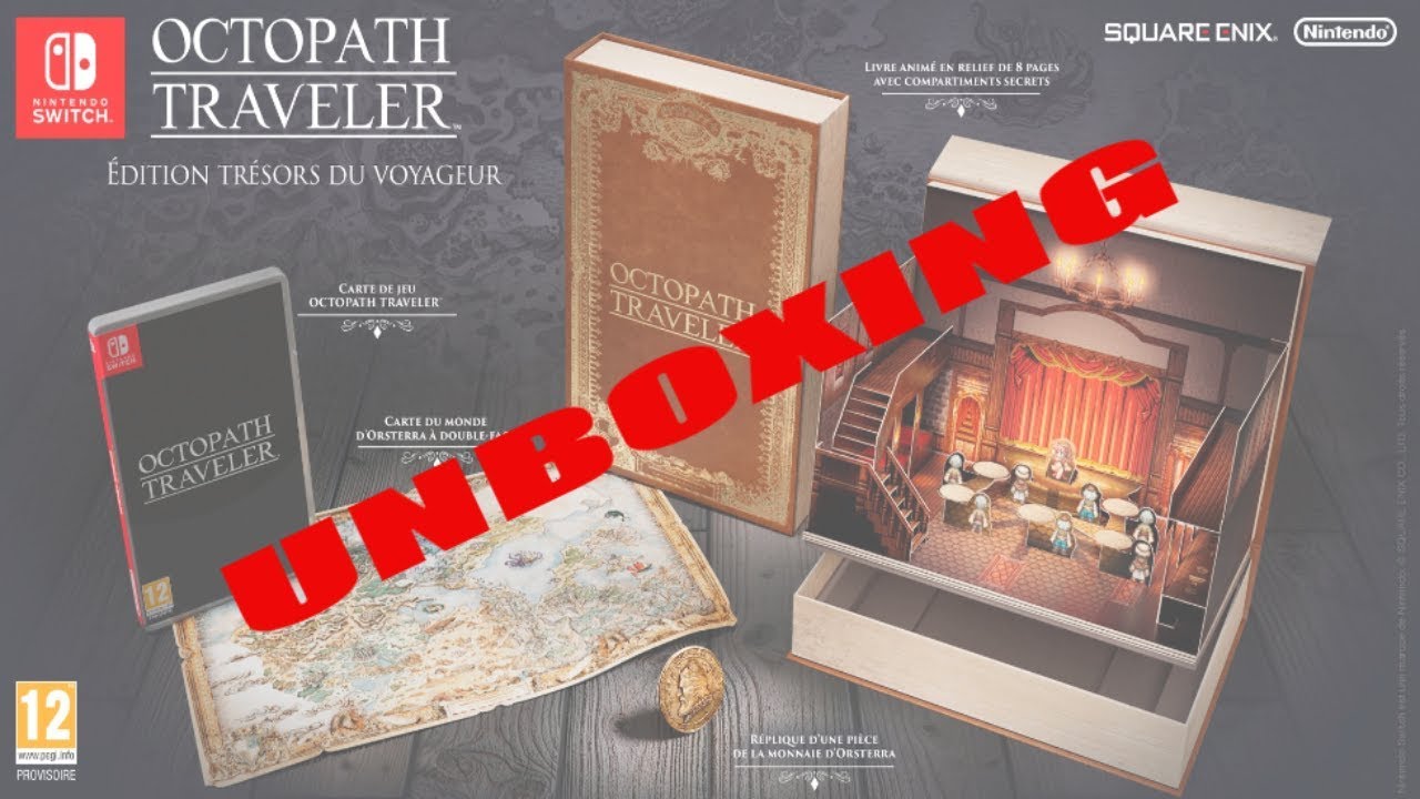 Nintendo Switch | Octopath Traveler: Unboxing FR de  l'Edition Collector !! [DÉBALLAGE]