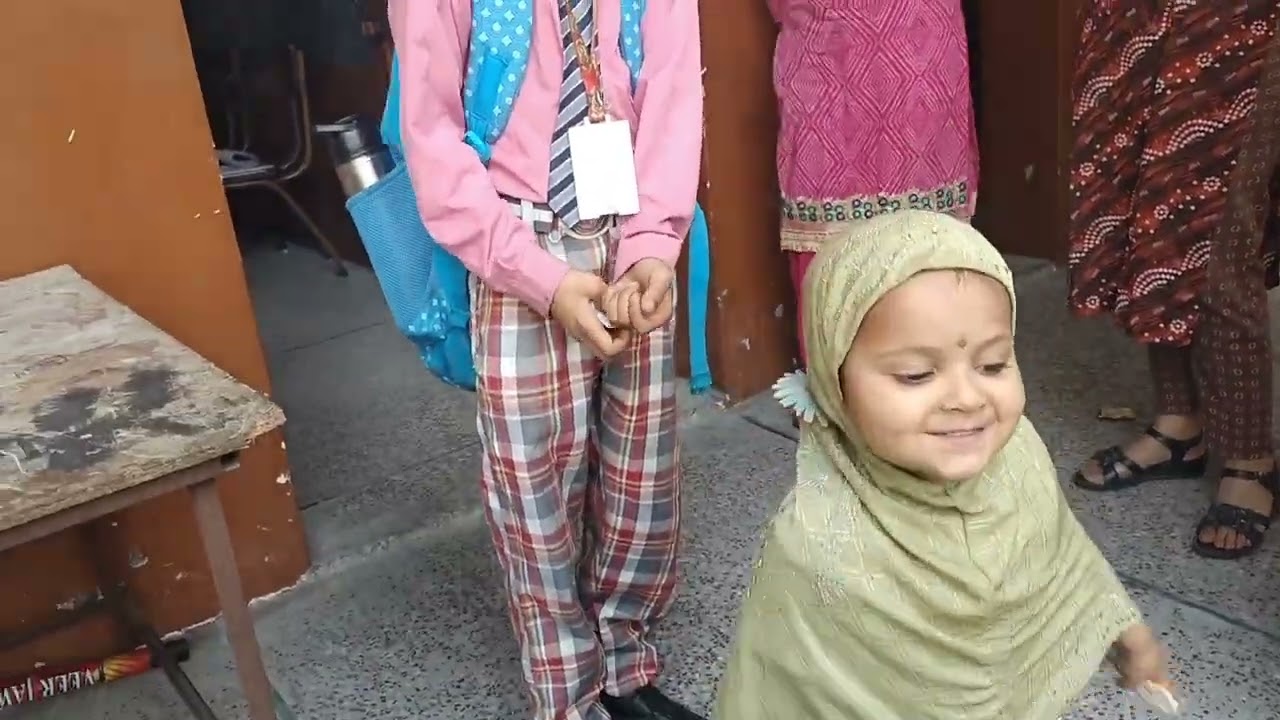 Hijab Wali Aayat Bhai Ayaan Ko School Se Layi ❤️ #aayat #ramzan