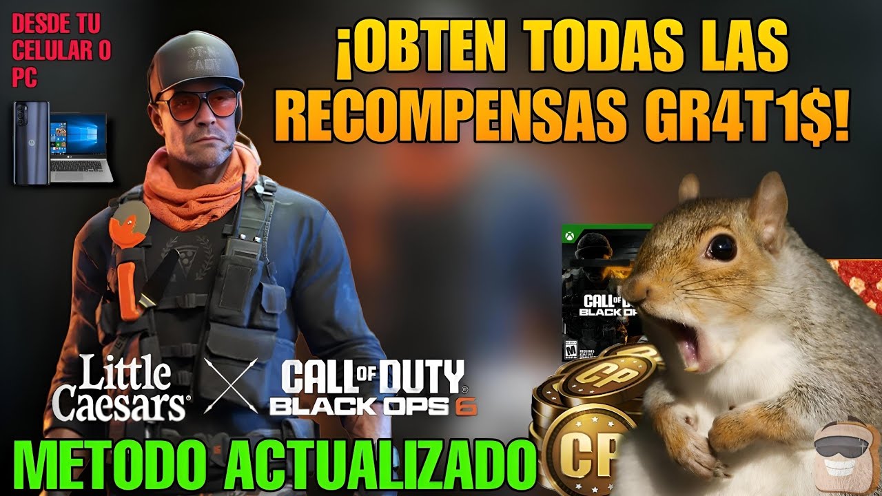 ✅ NUEVO MÉTODO ✅ OBTEN TODAS las RECOMPENSAS de COD X Little Caesars de forma Gr4t15 📱💻