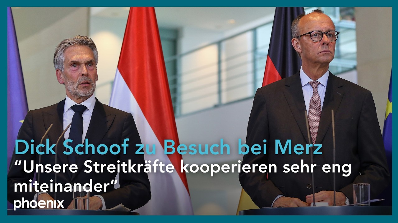 Berlin: Dick Schoof (Ministerpräsident Niederlande) zu Besuch bei Bundeskanzler Merz | 10.06.25