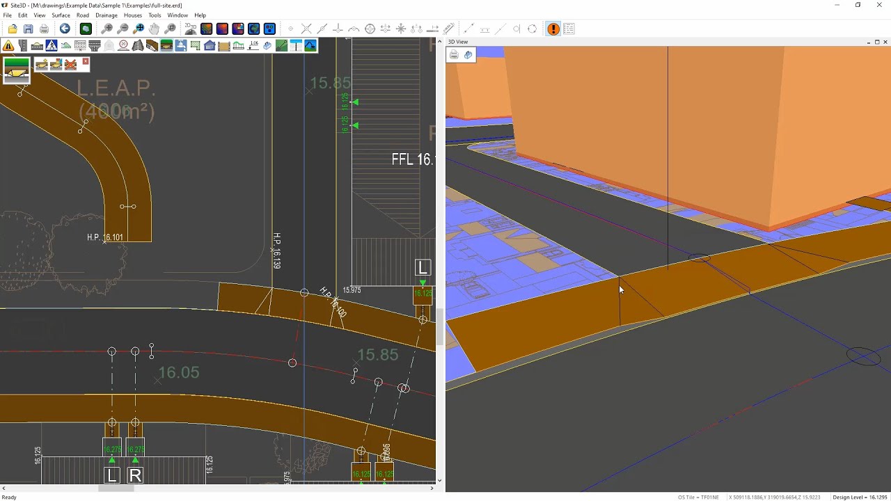 Site3D: Road and Footway Junctions