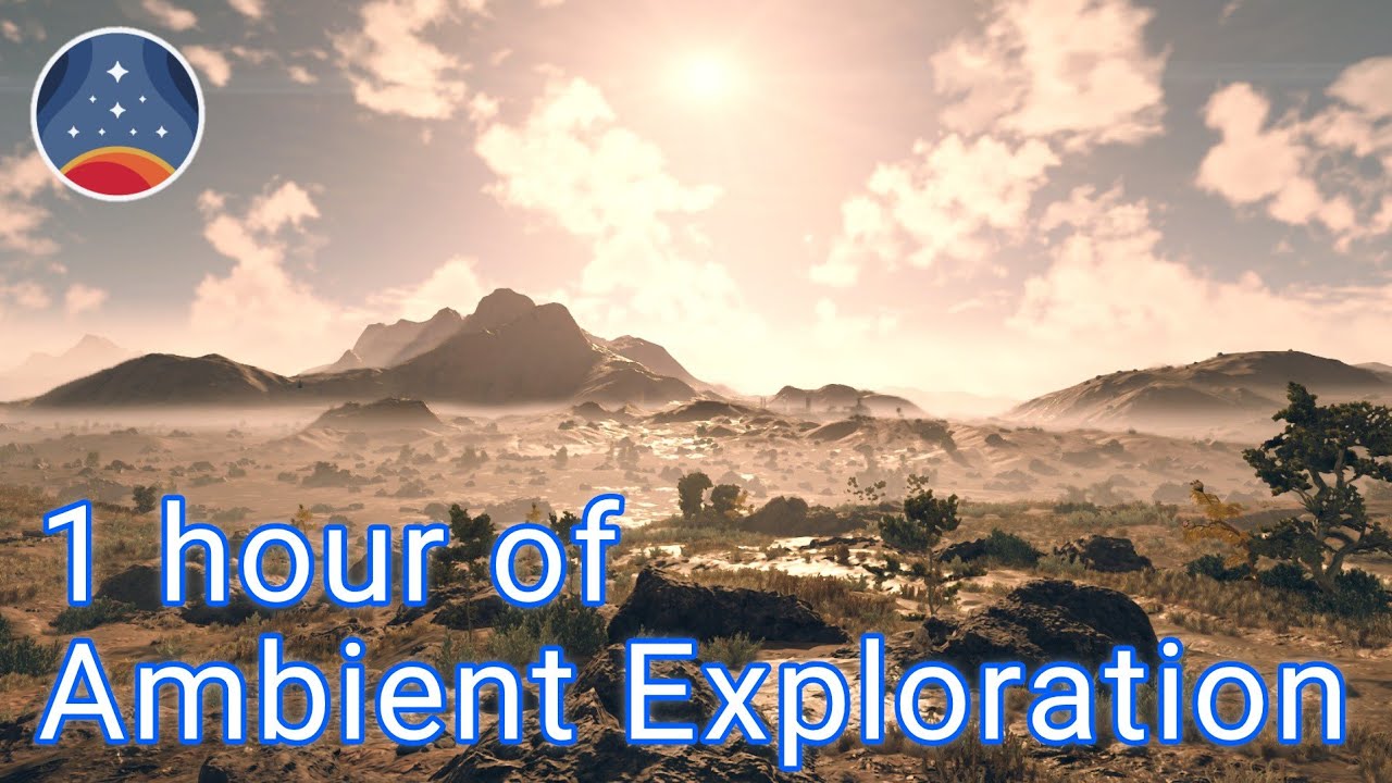 1 Hour of Exploring Planet Akila | 4K 60FPS | Ambient | No Commentary | STARFIELD