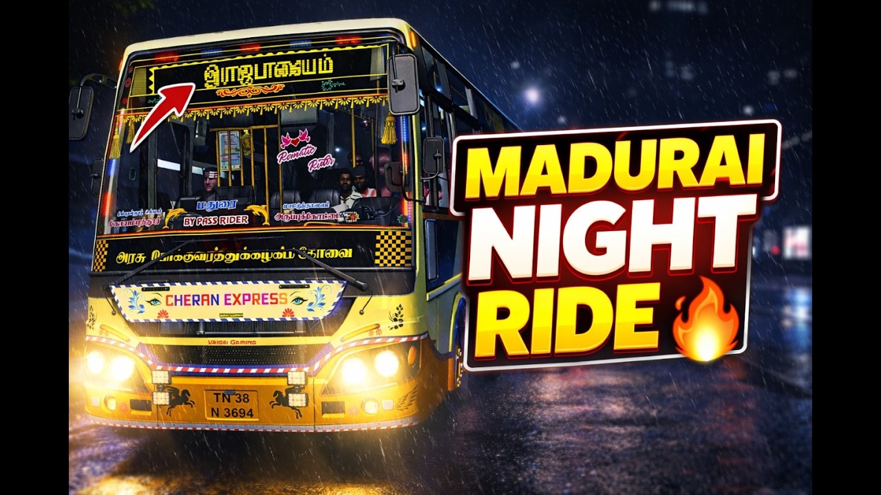 Madurai Night Ride in Cheran Express | Logitech G29 Gameplay 🔥 #vinithgaming #logitechg29