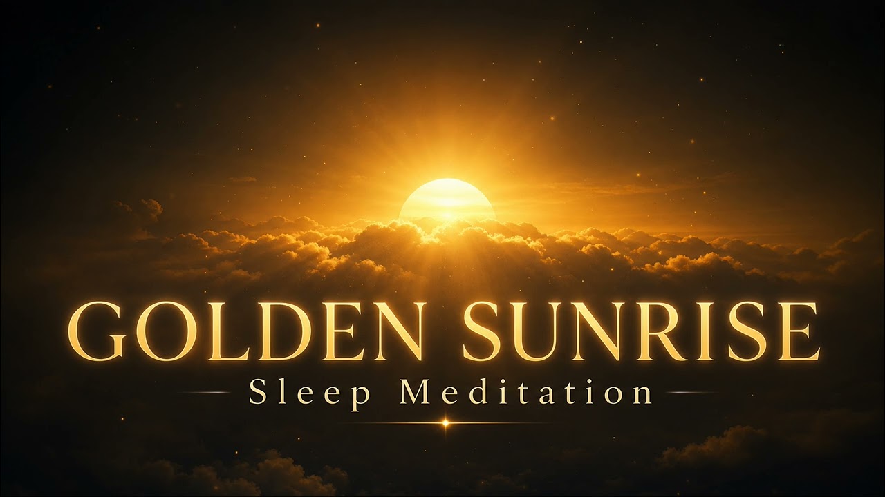Golden Sunrise Sleep Meditation | Warm Ambient Drone | No Vocals | 3 Hours