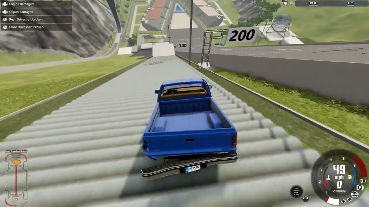 BeamNG - Cars vs Stairs