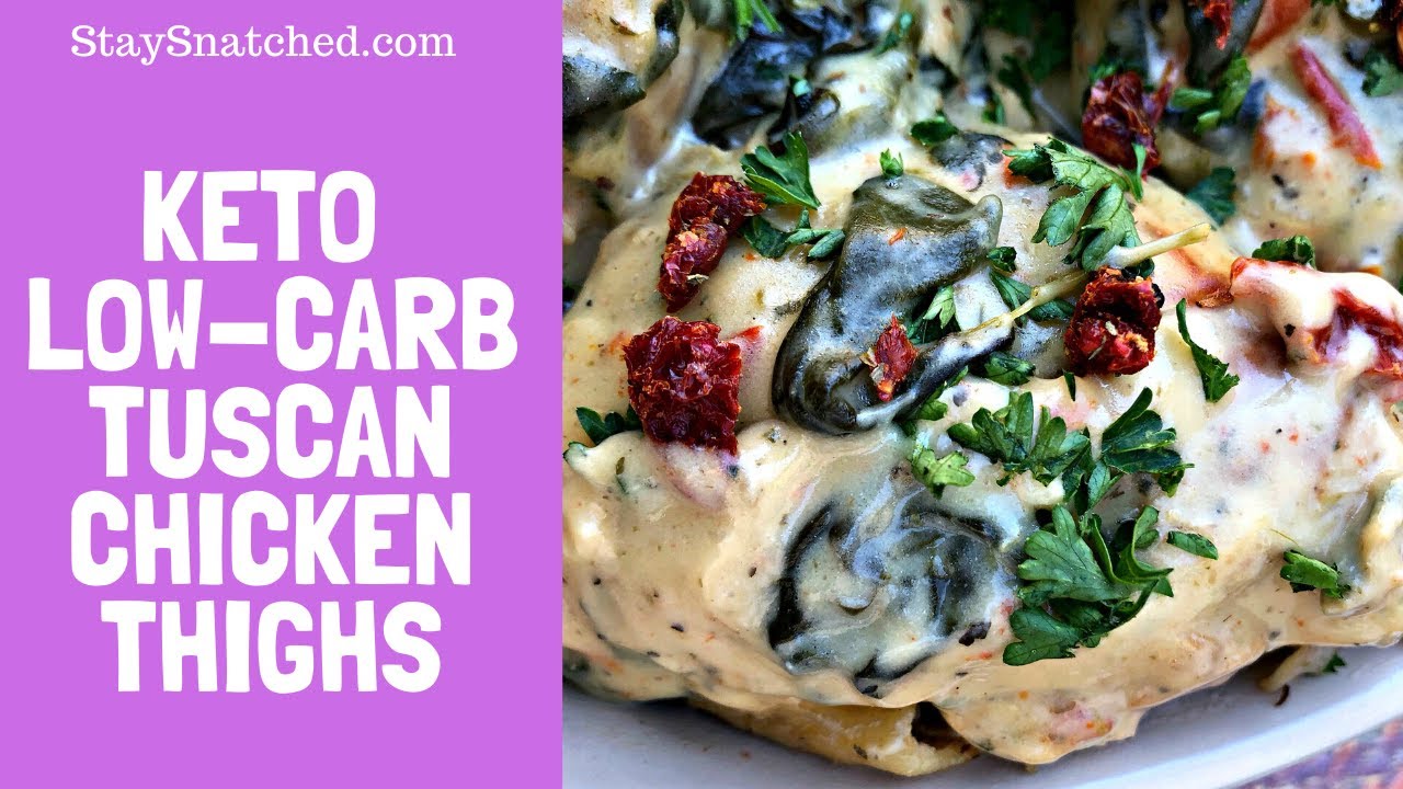 Keto Low Carb Instant Pot Tuscan Chicken Thighs