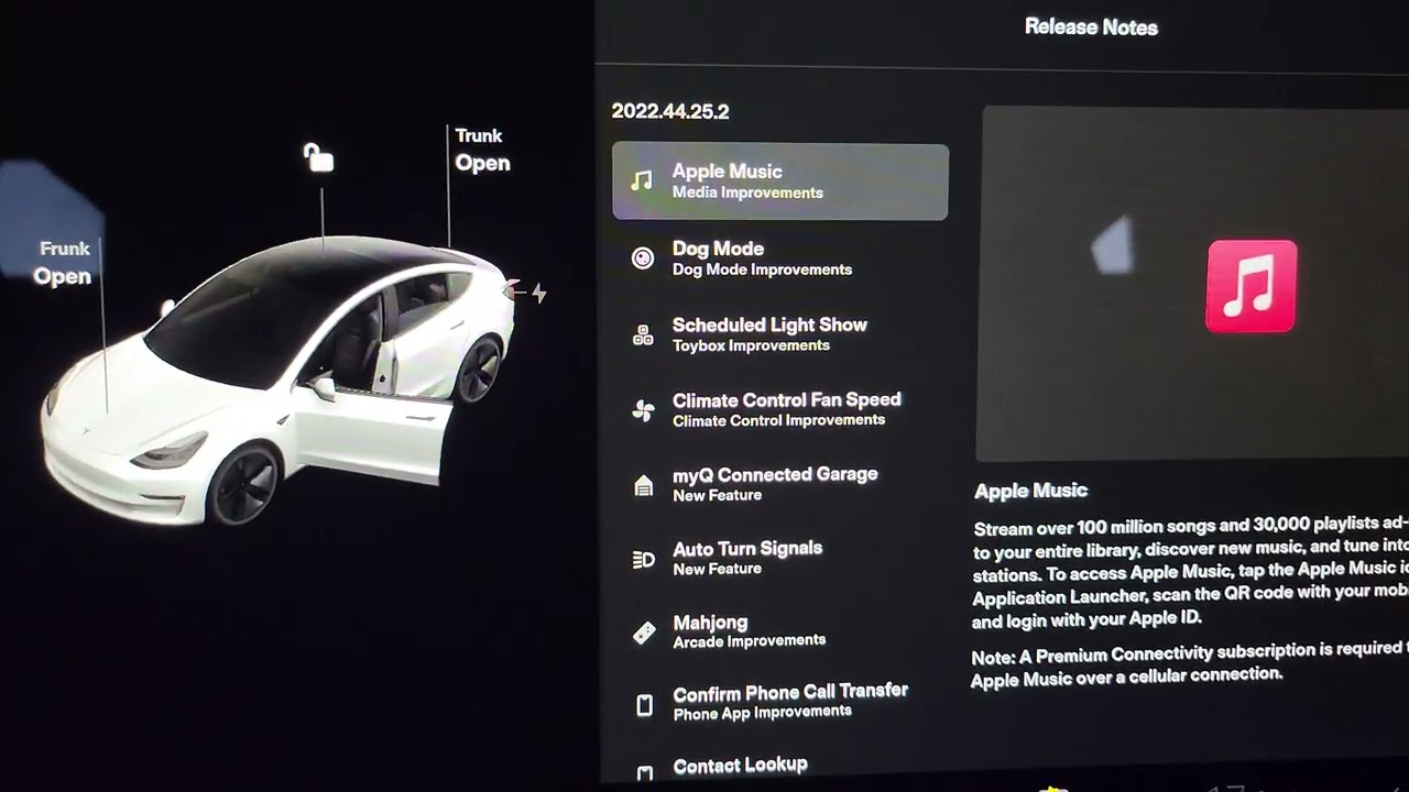 Tesla Model 3 + Apple Musique. Tout Savoir