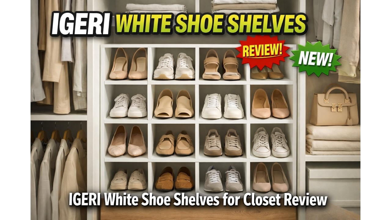 👟 IGERI White Shoe Shelves for Closet Review 🗄️