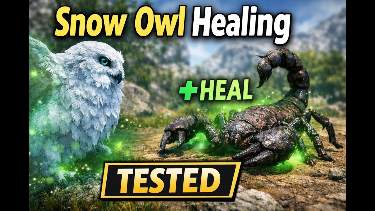 Snow Owl Healing on Wild Creatures (Official PvE Test)