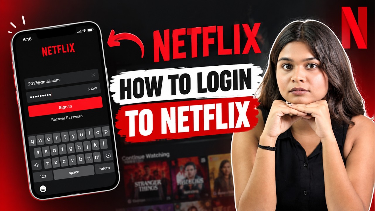 Как войти в Netflix по электронной почте, номеру телефона или коду