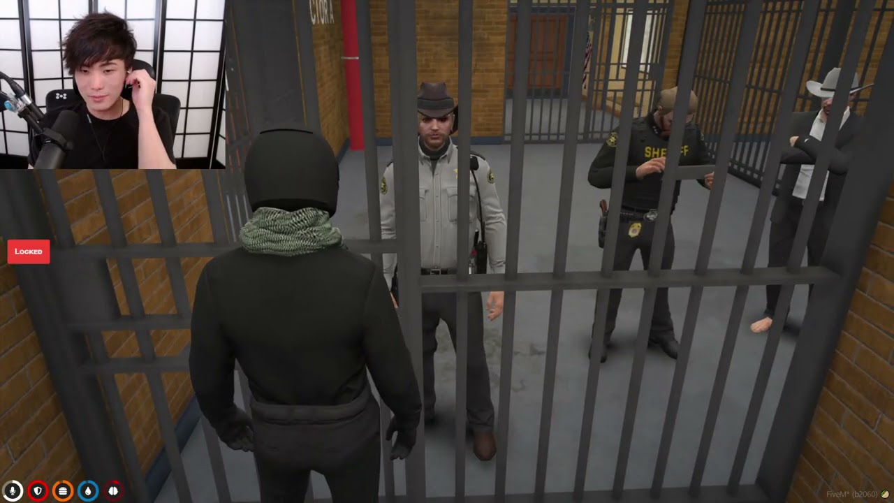 Yuno In Jail Receiving Prison Sentences From Deputy Lorenzo [NoPixel GTA RP] (MV)